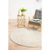 Dacca Transitional Grey Beige Designer Round Rug - Rugs Of Beauty - 4