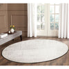 Dacca Transitional Grey Beige Designer Round Rug - Rugs Of Beauty - 6