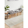 Dacca Transitional Grey Beige Designer Runner Rug - Rugs Of Beauty - 3