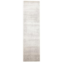 Dacca Transitional Grey Beige Designer Runner Rug - Rugs Of Beauty - 1