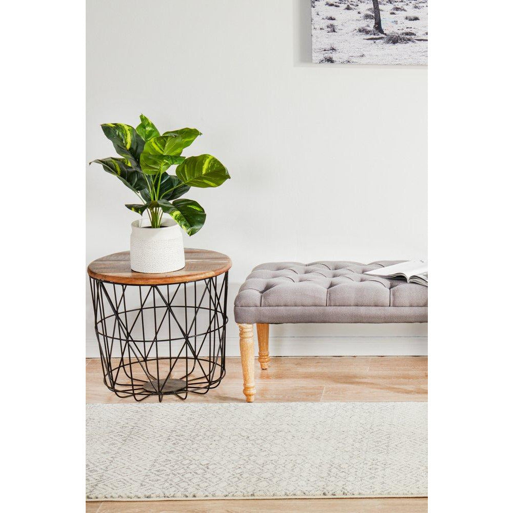 Dacca Transitional Grey Beige Designer Runner Rug - Rugs Of Beauty - 4