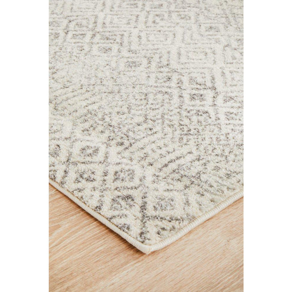 Dacca Transitional Grey Beige Designer Runner Rug - Rugs Of Beauty - 7