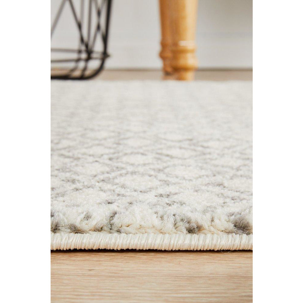 Dacca Transitional Grey Beige Designer Runner Rug - Rugs Of Beauty - 5