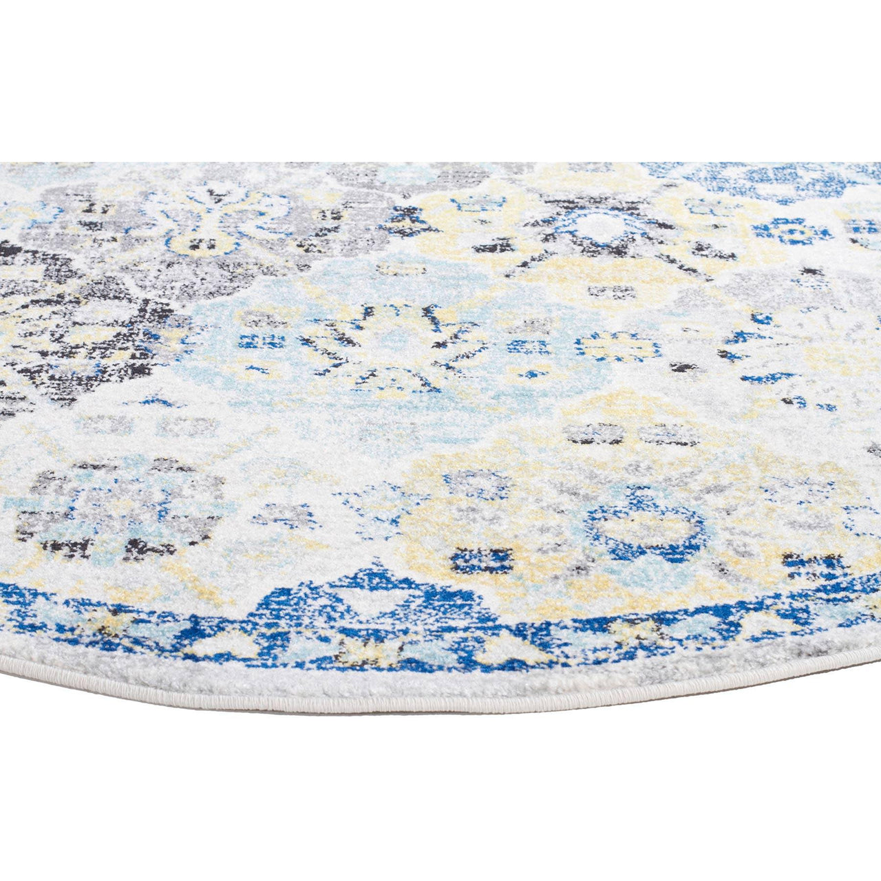 Minsk Multi Colour Transitional Patterned Designer Round Rug - Rugs Of Beauty - 8