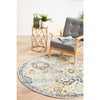 Minsk Multi Colour Transitional Patterned Designer Round Rug - Rugs Of Beauty - 3