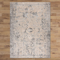 Taunton 2477 Bone Grey Transitional Textured Rug - Rugs Of Beauty - 3