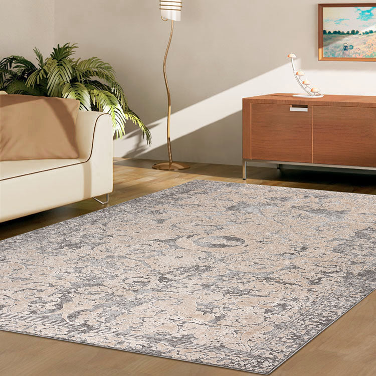Taunton 2477 Bone Grey Transitional Textured Rug - Rugs Of Beauty - 2