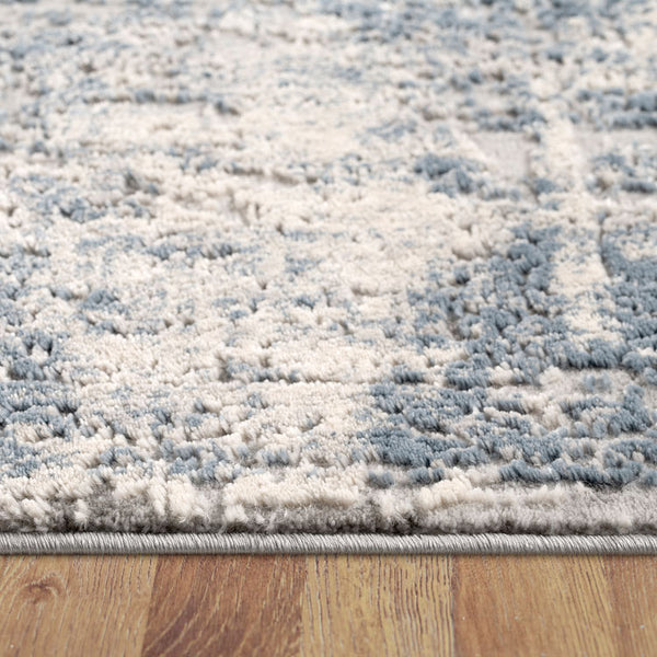 Taunton 2480 Blue Beige Grey Transitional Textured Rug - Rugs Of Beauty - 6