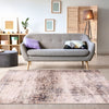 Bedford 255 Peach Grey Transitional Abstract Patterned Rug - Rugs Of Beauty - 2