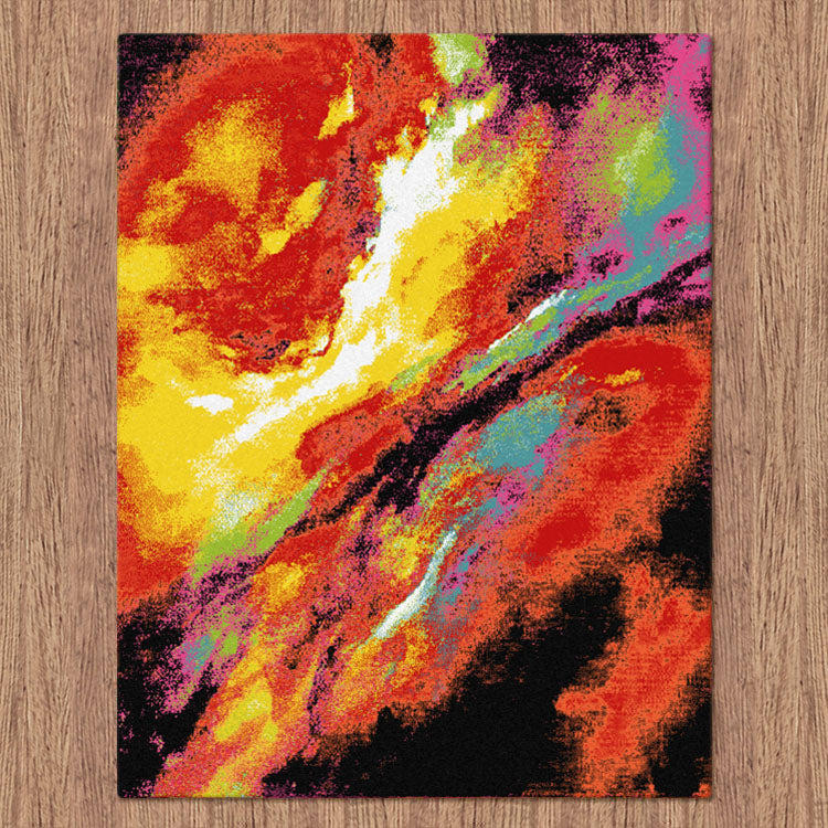 Ensenada 4978 Multi Coloured Abstract Patterned Modern Rug – Rugs Of Beauty