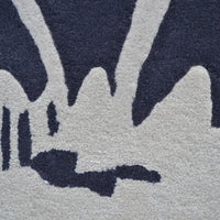 Florence Broadhurst Floral 300 Charcoal 039604 Designer Wool Viscose Rug - Rugs Of Beauty - 4