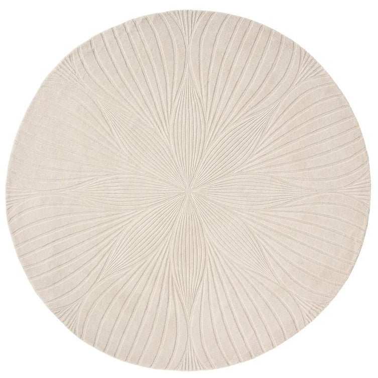 Wedgwood Folia Stone 38301 Wool Designer Round Rug – Rugs Of Beauty