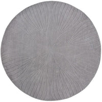Wedgwood Folia Grey 38305 Wool Designer Round Rug - Rugs Of Beauty - 1