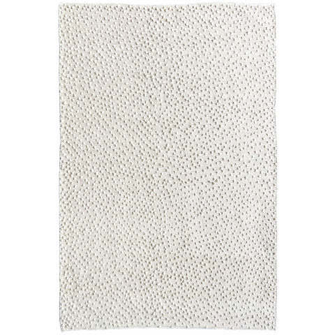 Abby 225 Wool Polyester Cream Hand Woven Rug - Rugs Of Beauty - 1