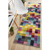 Mubi 3723 Bright Multi Colour Pixel Patterned Modern Rug - Rugs Of Beauty - 10