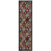 Mubi 3734 Multi Colour Abstract Patterned Modern Runner Rug - Rugs Of Beauty - 1