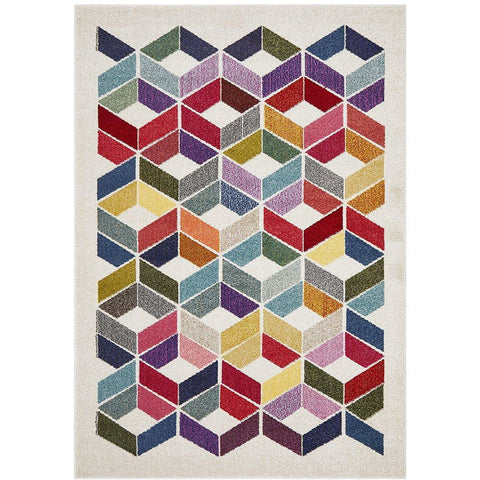 Mubi 3722 Multi Colour Patterned Modern Rug - Rugs Of Beauty - 1