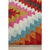 Mubi 3731 Diamond Patterned Multi Colour Abstract Modern Rug - Rugs Of Beauty - 5