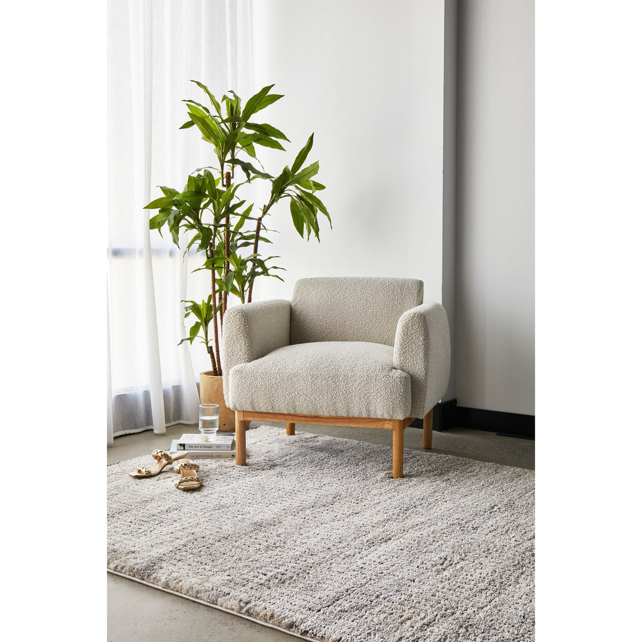 Turin 426 Pewter Modern Shag Rug - Rugs Of Beauty - 2