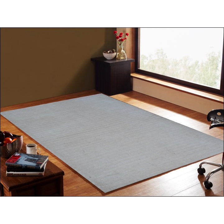 Hand Knotted Modern Viscose / Cotton Rug - Royal 863 Ivory White - Rugs Of Beauty