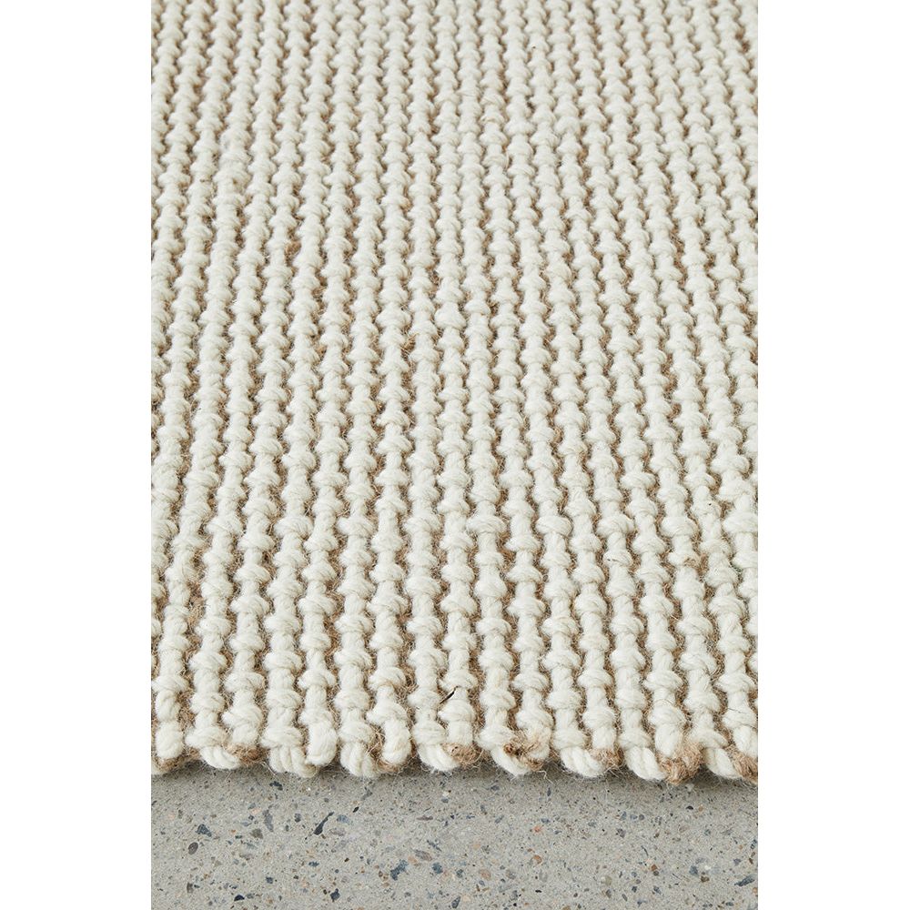Albany 4722 Cream Natural Wool Jute Rug - Rugs Of Beauty - 3