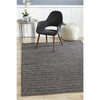 Luja 401 Charcoal Grey Modern Designer Wool Viscose Rug - Rugs Of Beauty - 2