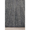 Luja 401 Charcoal Grey Modern Designer Wool Viscose Rug - Rugs Of Beauty - 6