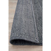 Luja 401 Charcoal Grey Modern Designer Wool Viscose Rug - Rugs Of Beauty - 7