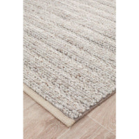 Luja 401 Natural Modern Designer Wool Viscose Rug - Rugs Of Beauty - 6