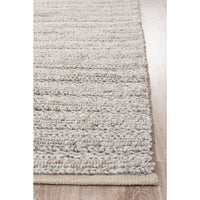 Luja 401 Natural Modern Designer Wool Viscose Rug - Rugs Of Beauty - 5