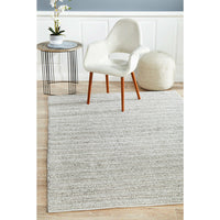Luja 401 Silver Grey Modern Designer Wool Viscose Rug - Rugs Of Beauty - 2