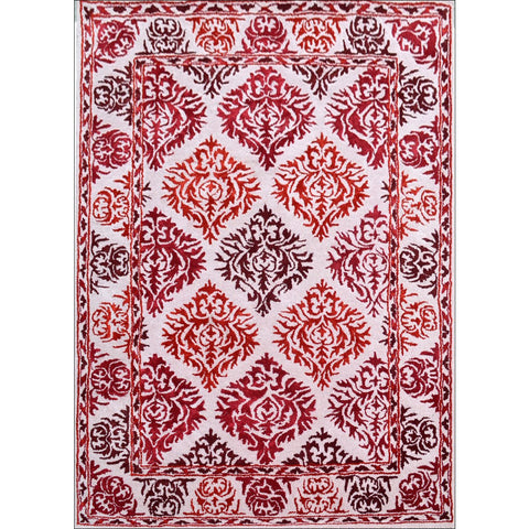 Handmade Red Traditional Patterned Wool Rug - 1072 - Rugs Of Beauty - 1