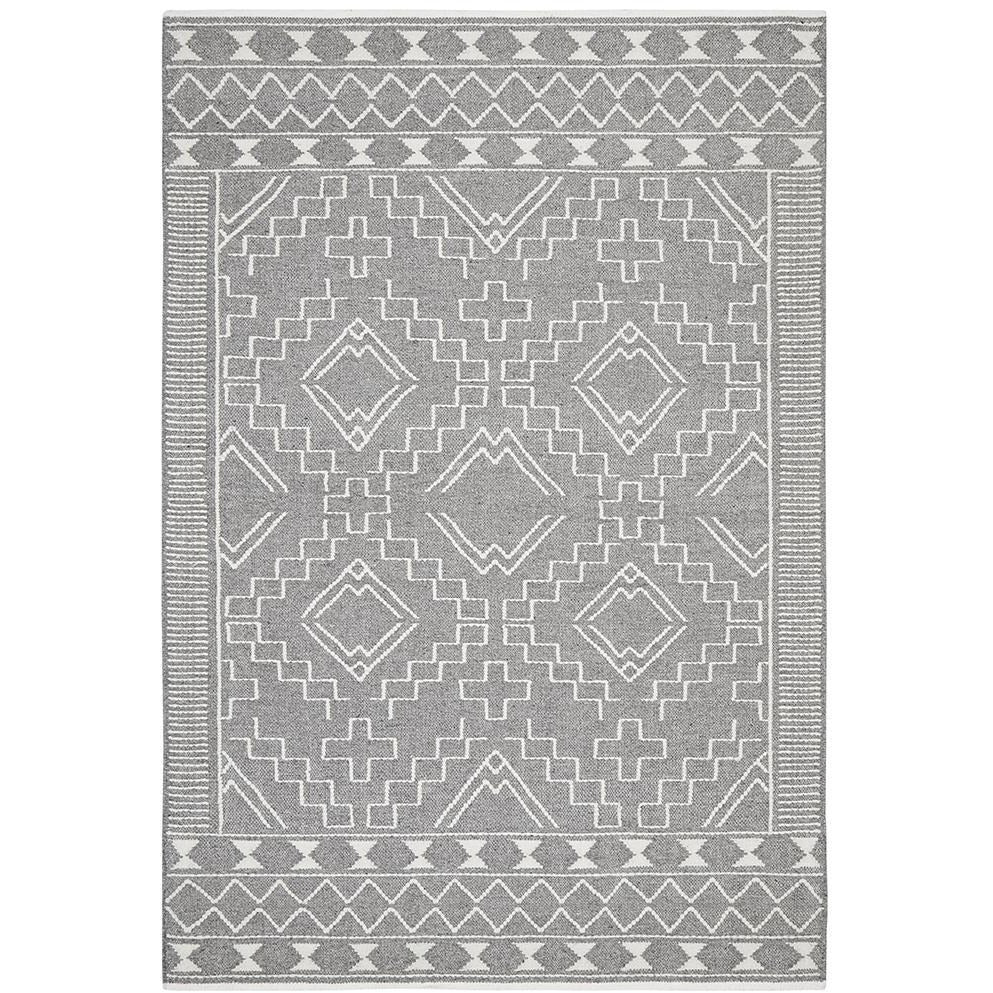 Vasteras 1252 Grey Scandinavian Wool Rug - Rugs Of Beauty - 1