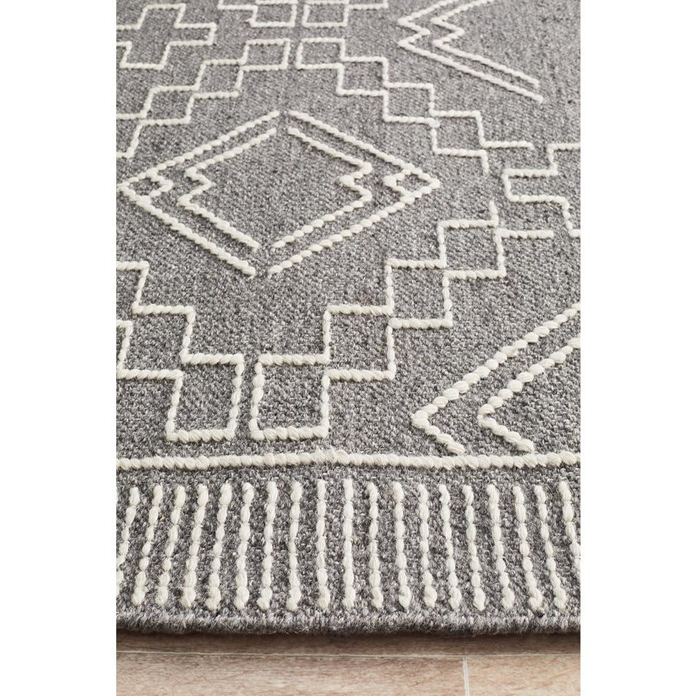 Vasteras 1252 Grey Modern Scandinavian Wool Rug - Rugs Of Beauty - 5