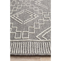 Vasteras 1252 Grey Modern Scandinavian Wool Rug - Rugs Of Beauty - 5