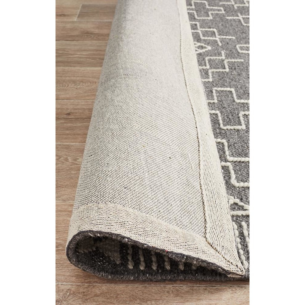 Vasteras 1252 Grey Modern Scandinavian Wool Rug - Rugs Of Beauty - 7