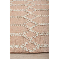 Vasteras 1255 Nude Modern Scandinavian Patterned Rug - Rugs Of Beauty - 5