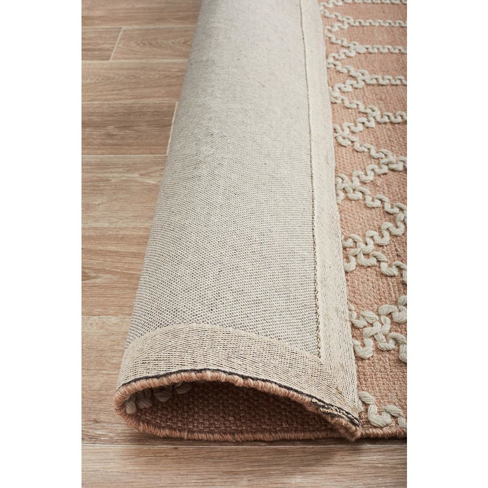 Vasteras 1255 Nude Modern Scandinavian Patterned Rug - Rugs Of Beauty - 7