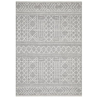 Vasteras 1257 Grey Scandinavian Wool Rug - Rugs Of Beauty - 1