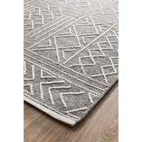 Vasteras 1257 Grey Modern Scandinavian Wool Rug - Rugs Of Beauty - 3