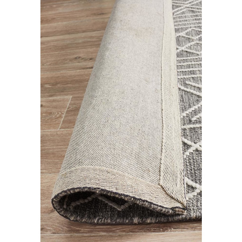 Vasteras 1257 Grey Modern Scandinavian Wool Rug - Rugs Of Beauty - 7