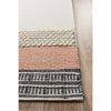 Vasteras 1259 Peach Grey Beige Modern Scandinavian Wool Rug - Rugs Of Beauty - 4