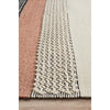 Vasteras 1259 Peach Grey Beige Modern Scandinavian Wool Rug - Rugs Of Beauty - 5