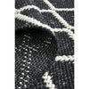 Kalix Black Diamond Pattern Hand Loomed Modern Wool Polyester Rug - Rugs Of Beauty - 11