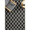 Kalix Black Diamond Pattern Hand Loomed Modern Wool Polyester Rug - Rugs Of Beauty - 2