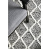 Kalix Grey Hand Loomed Modern Wool Polyester Rug - Rugs Of Beauty - 4