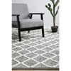 Kalix Grey Hand Loomed Modern Wool Polyester Rug - Rugs Of Beauty - 5