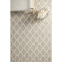 Kalix Natural Hand Loomed Modern Wool Polyester Rug - Rugs Of Beauty - 2