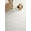 Kalix White Hand Loomed Modern Wool Polyester Rug - Rugs Of Beauty - 2