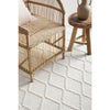 Kalix White Hand Loomed Modern Wool Polyester Rug - Rugs Of Beauty - 6